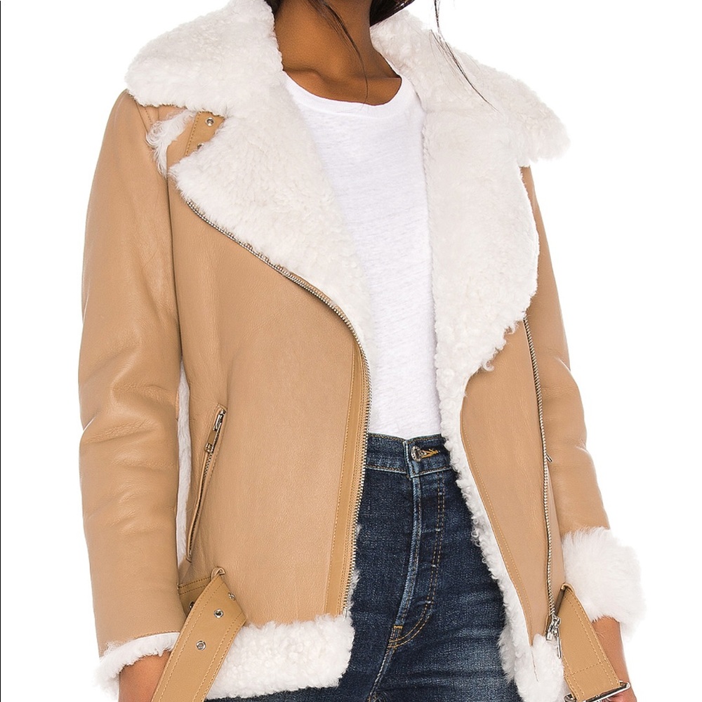 Brand new with tags yves Salomon sherling jacket